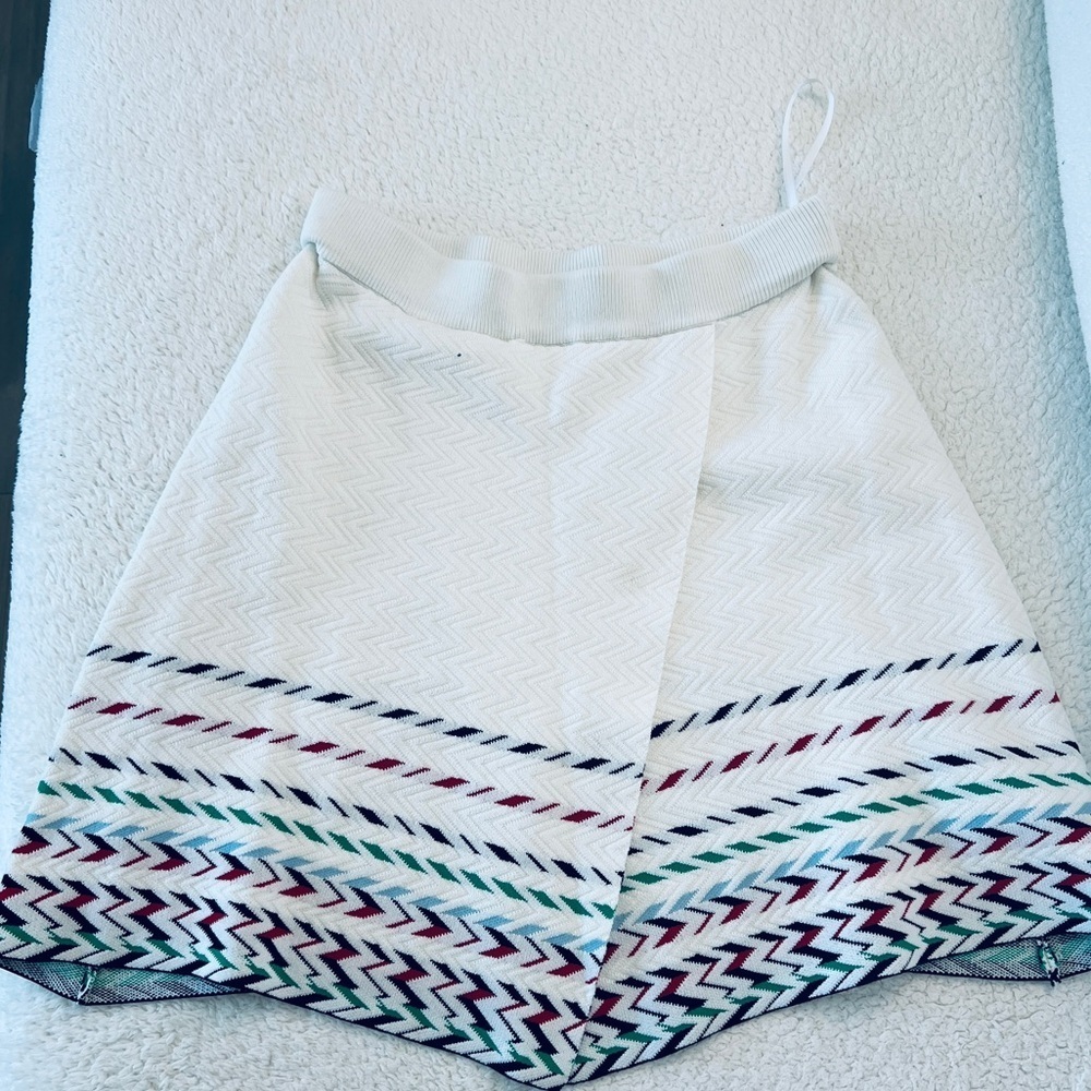 YESWOMEN Design Ivory Chevron Stripe Cotton Two-Piece Set Chanel - Picture 4 of 14